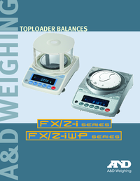 Thumbnail of document Manual - FX-iWP Series, A&D Weighing Toploader Washdown Balance